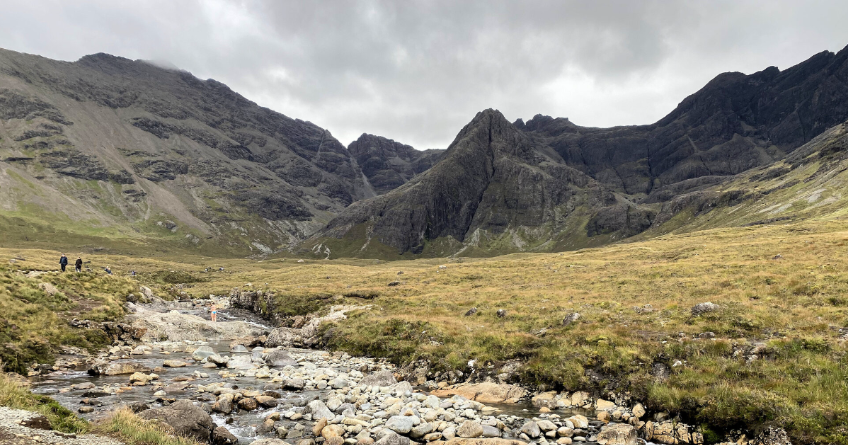 Hiking in the mountains